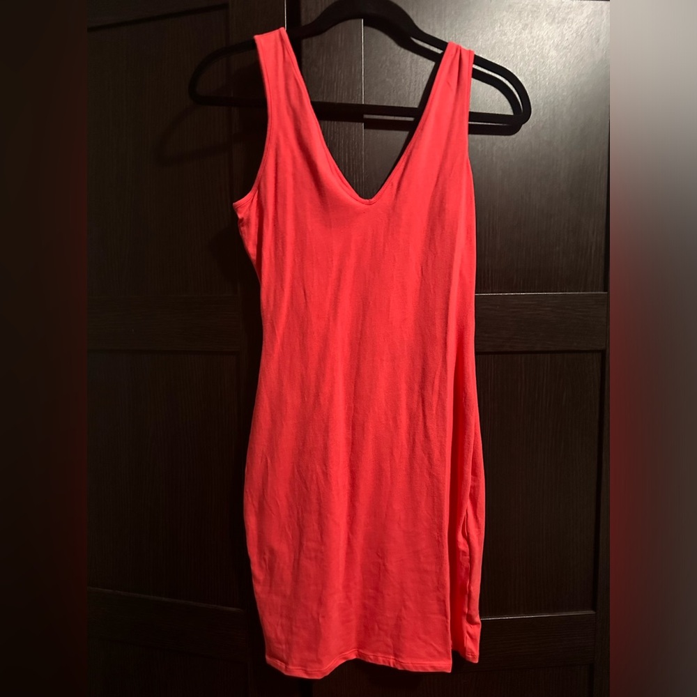 Wild Fable Red Fitted Sleeveless Tank Dress
